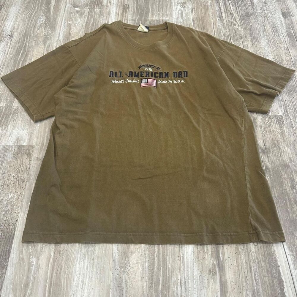 Old Varsity Brand Men's 2000s retro prep dadcore olive brown All-American Dad co